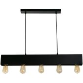 Searchlight Piano 51607-5BK mat zwarte hanglamp