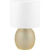 Trio Amber 517900113 amber glazen tafellamp met witte kap