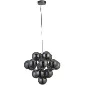 Searchlight Berry 52131-17SM hanglamp met 17 rookglazen bollen