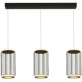 Searchlight Circolo 54212-3BK zwart metalen hanglamp