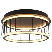 Searchlight Circolo 54215-1BK zwarte plafondlamp