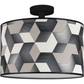 Britop Espacio 56048104 zwart witte plafonniere