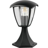 Trio Venta 563260132 zwarte sokkellamp voor de tuin