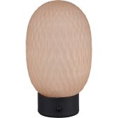Trio Facette 564210113 amber glazen oplaadbare tafellamp