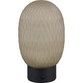Trio Facette 564210115 groen glazen oplaadbare tafellamp
