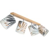 Britop Hoja 56747474 eikenhouten spot met kappen met bladmotief