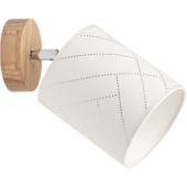 Spot Punto 56749174 eikenhouten spot met witte kap
