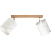 Spot Punto 56749274 Eikenhouten spot met witte kapjes