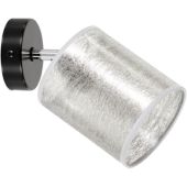 Britop Nevoa 56794104 spot met kapje van zilver non-woven stof