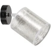 Britop Nevoa 56794104 spot met kapje van zilver non-woven stof