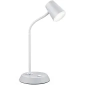Trio Narcos 573190131 witte tafellamp met design lichtbron