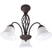 Trio Rustica 601000324 roest bruine plafondlamp