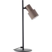 Brilliant Cadiz 60115/76 zwart met koffiebruine tafellamp