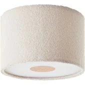 Brilliant Teddy 60161/09 beige plafonniere van katoen