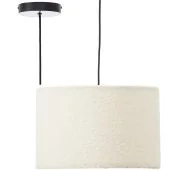 Brilliant Teddy 60163/09 beige hanglamp van katoen