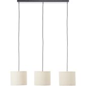 Brilliant Teddy 60164/09 beige hanglamp van katoen
