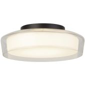 Searchlight Puck 60961BK zwarte badkamer plafondlamp