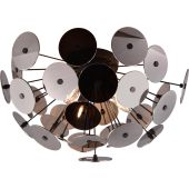 Trio Discalgo 609900357 verchroomd glazen plafondlamp