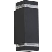 Searchlight Houston 61101GY grijze up down buitenlamp