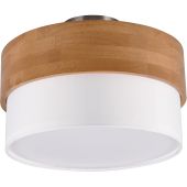 Trio Seasons 611500201 houten plafondlamp met textiel