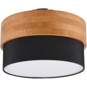 Trio Seasons 611500202 houten plafondlamp met textiel