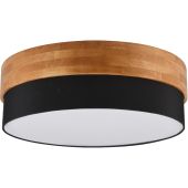 Trio Seasons 611500302 houten plafondlamp met textiel