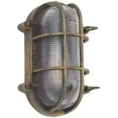 Searchlight Bulkhead 61402BG zwartgouden buitenlamp