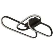 Searchlight Clip 61774BK zwarte plafondlamp