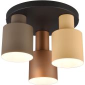Trio Agudo 619430317 metalen plafondlamp met drie kappen