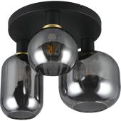 Trio Diva 619800332 chroom verdampt glazen plafonniere