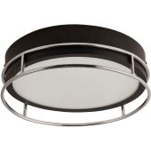 Searchlight Phoenix 62012-2CC zwarte badkamerlamp met chromen rand