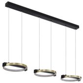 Searchlight Aerial 62330-3GO zwart met goud kleurige hanglamp