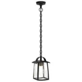 Lutec Kelsey 6273601012 mat zwarte hanglamp voor buiten