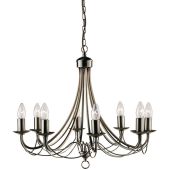 Searchlight Maypole 6348-8AB antiek bronzen acht lichts kroonluchter