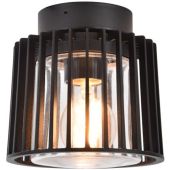 Lutec Shyne 6397501012 zwarte buiten plafondlamp