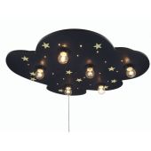 Niermann XXL wolk 642 plafondlamp blauw