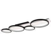 Trio Medera 643810432 zwart witte plafondlamp