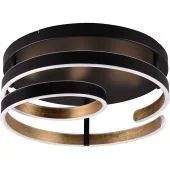 Trio Marnie 644110180 grote zwart met goud kleurige plafondlamp