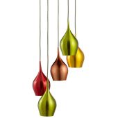 Searchlight Vibrant 6465-5 aluminium hanglamp