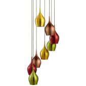 Searchlight Vibrant 6468-8 aluminium hanglamp