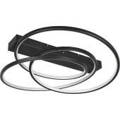 Trio Darvin 649110132 zwarte plafondlamp met bogen