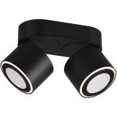 Trio Taurus 652910232 mat zwarte plafondspot