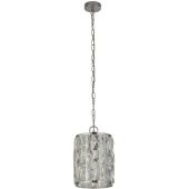 Searchlight Bijou 6581-1CC chromen hanglamp met kristalglas