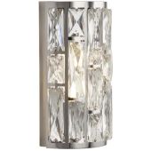 Searchlight Bijou 6582-2CC chromen wandlamp met kristalglas