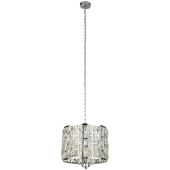 Searchlight Bijou 6583-3CC chromen hanglamp met kristalglas