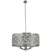 Searchlight Bijou 6588-8CC chroom kleurige hanglamp met kristalglas