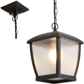 Searchlight Seattle 6592BK zwarte buitenhanglamp