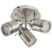 Searchlight Samson 6603SS mat zilveren badkamerspot