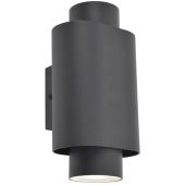 Lutec Cypres 6604002118 antraciet grijze wandspot