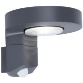Lutec Diso 6906702335 antraciet grijze buitenlamp met zonnepaneel